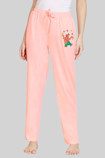 Buy Zivame Tom & Jerry Anniversary Knit Poly Pyjama - Peach Pearl